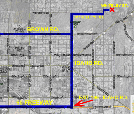 Location map for address